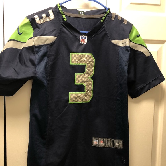 Nike On Field NFL Authentic Seattle Seahawks #3 Wilson Women's  Blue Jersey Sz M - Picture 12 of 12